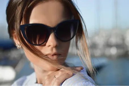 woman wearing sunglasses